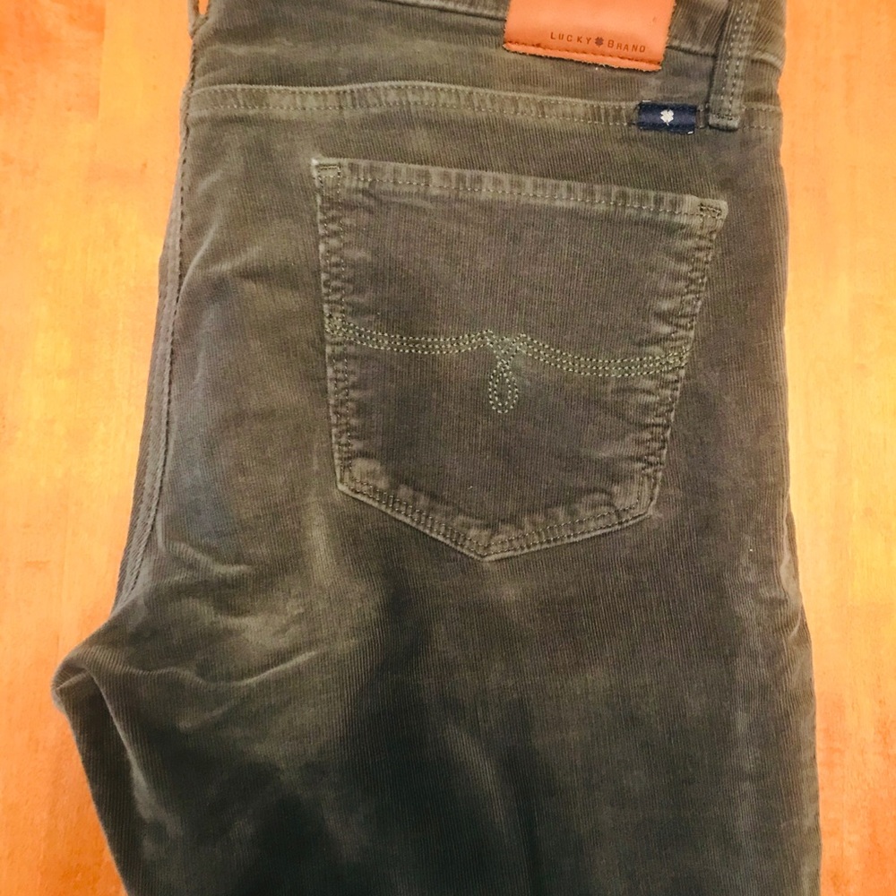Green Corduroy Lucky Brand pants